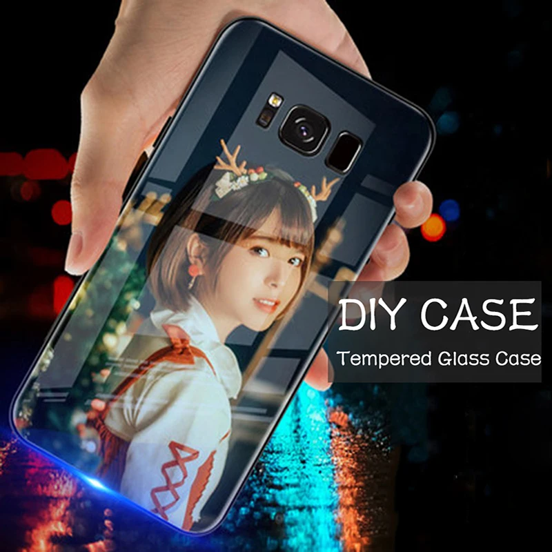 DIY Изображение на заказ сделанное закаленное стекло мягкий чехол для телефона Apple
