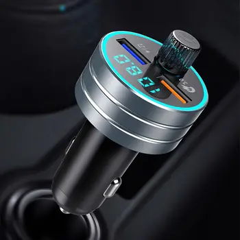 

Wireless In-car Bluetooth FM Transmitter MP3 Radio Adapter Dual USB Fast Charger G6KC