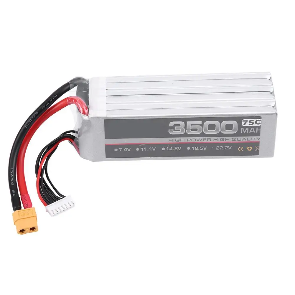 

Hot JH POWER 3500mAh 6S 22.2V 75C Rechargeable LiPo Battery with XT60 Plug for RC Model RC Toy Commonly Used Accessories Spare