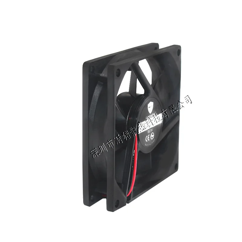 Óleo Rolamento Frigorífico Fan Compressor Fan Novo dc 8020 5v 12v 24v 80x80x20 mm 4800rpm 0.2a com 2pin - Imagem 2