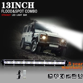 

1pcs LED Light Bar Single Row 13" inch 36W 6000LM For SUV 4X4 Off Road LED Work Light Lamp