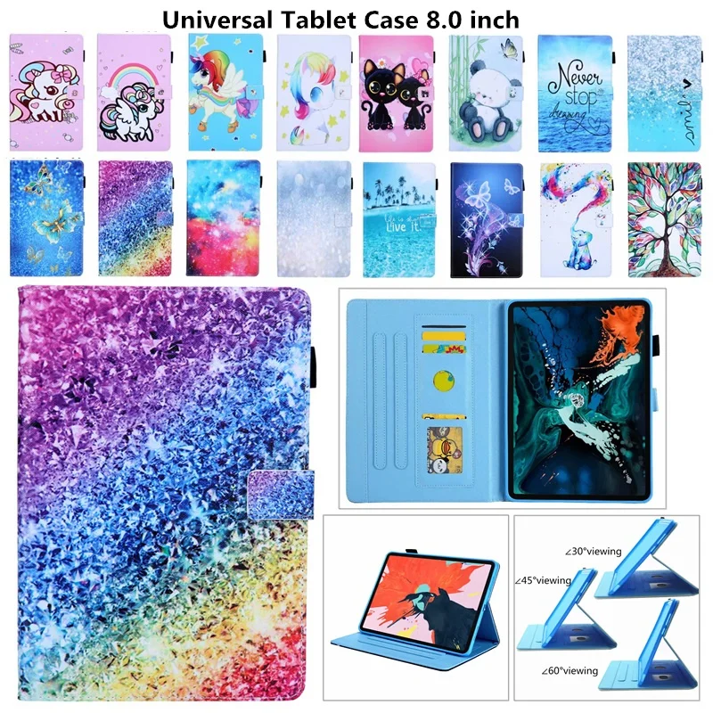 Чехол для Huawei MediaPad T3 8 Matepad T8 универсальный мультяшный чехол дюймов DEXP Ursus N380i N280i