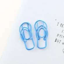 

Blue Slippers Shaped Paper Clip Bookmark Decoration Office Paperclip Cute Paper Clips Decorative Planner Clip Planner Clips Klip