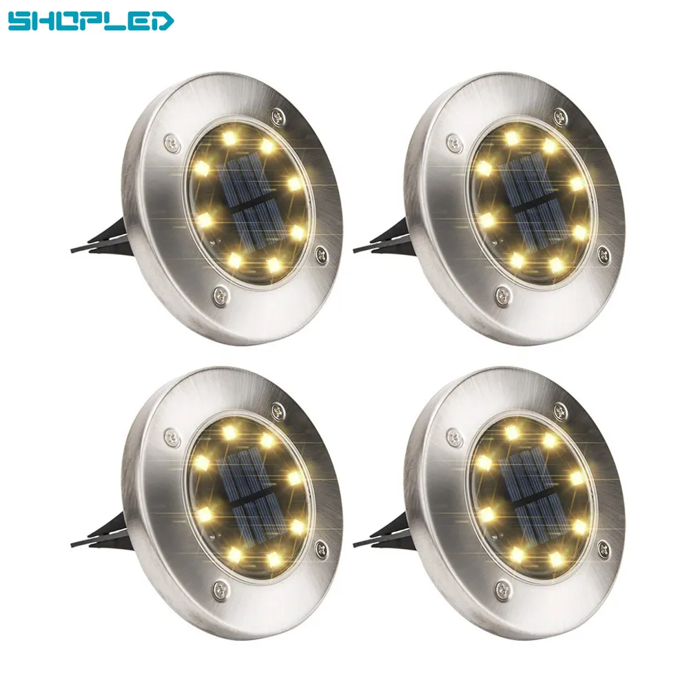 

SHOPLED LED Solar Buried Garden Light 5050SMD Outdoor Decking Terrace Lighting Lawn Lamp Waterproof Yard Driveway Stairs Lights