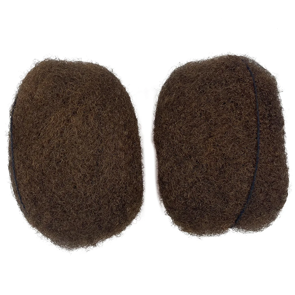 Tight Afro Kinky Human Hair,Ideal for Making,Locs Repair,Extensions,Twist,Braids 4 Bundles/Package #6 Light Brown