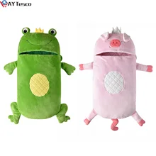 Sac de couchage pour enfants, sac de couchage chaud et heureux pour bébé, couverture douce en forme de grenouille et de cochon, napperons, cadeau pour enfants