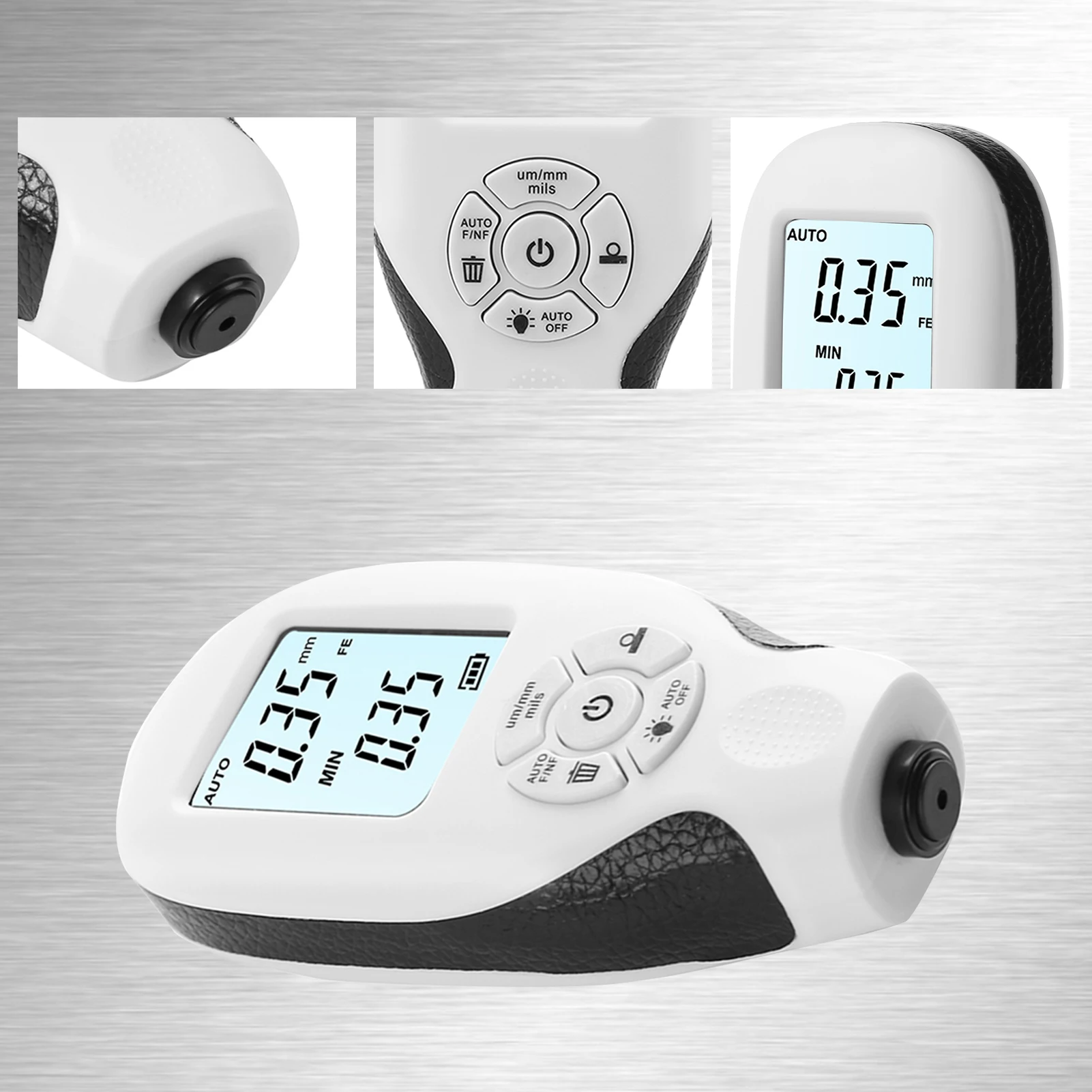 Digital Thickness Gauge Meter Ultrasonic Film Car Coating Measuring Tools Automotive Paint DFT Meter HW-300 paint coating meter paint thickness gauge thickness gauge