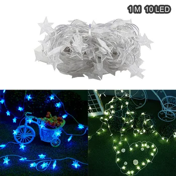 

Fairy String 10LED Landscape Lamp Outdoor Festival Fairy String Light Crystal Battery Box Wedding Garden Fairy Light Xmas Decor