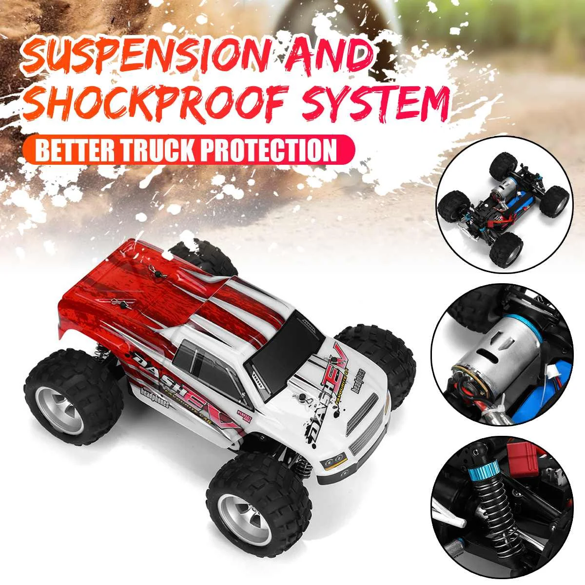Новейший 1:18 WLtoys A979B грузовик 2,4G 4WD RC автомобиль 70 км/ч высокая скорость внедорожные Гоночные Игрушки дистанционное управление мощность мотор подарок на год