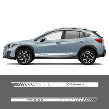 

2 PCS Car Vinyl Side Stripes Stickers Auto Graphics Decals For Subaru XV