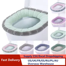 Mat-Set Toilet-Seat-Cover Ccessories Closestool-Mat Washable Universal Warm Soft 