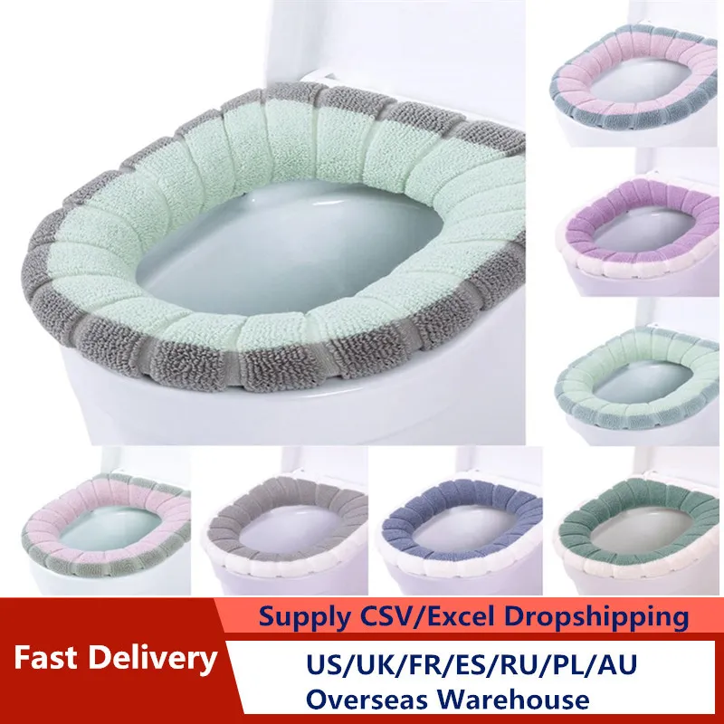 

Universal Warm Soft Washable Toilet Seat Cover Mat Set for Home Decor Closestool Mat Seat Case Toilet Lid Cover Accessories