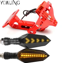 Регулируемый угол мотоцикла номерной знак рамка держатель кронштейн для Aprilia RS 125 RS125 RSV4 обтекатель комплект RSV 1000 Tuono