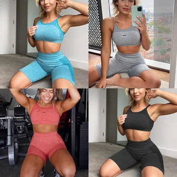 

2020 Seamless Yoga Wear Breathable Europe and America Hot Selling Wish Amazon Supply of Goods Buttock Lifting High-waisted Short