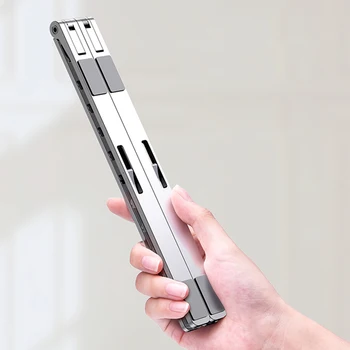 

Foldable Aluminum Laptop Stand for 7-17 inch Macbook Pro Air Notebook Tablet Desktop Holder X Style Adjustable Desk Laptop Stand