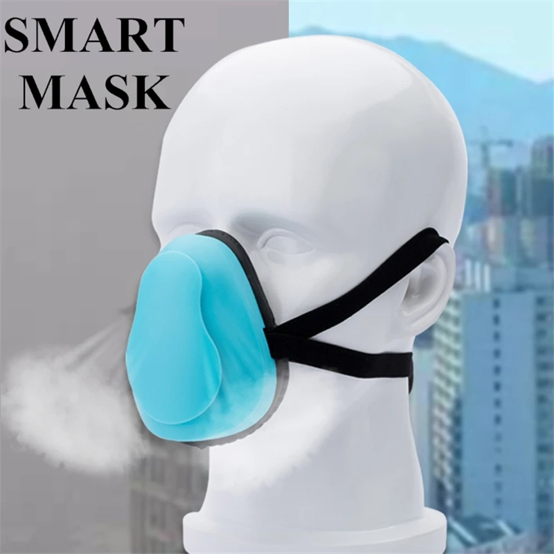 

Smart mask dust-proof electric air filter safe repeat work portable protective disposable mask prevent influenza anti-infection