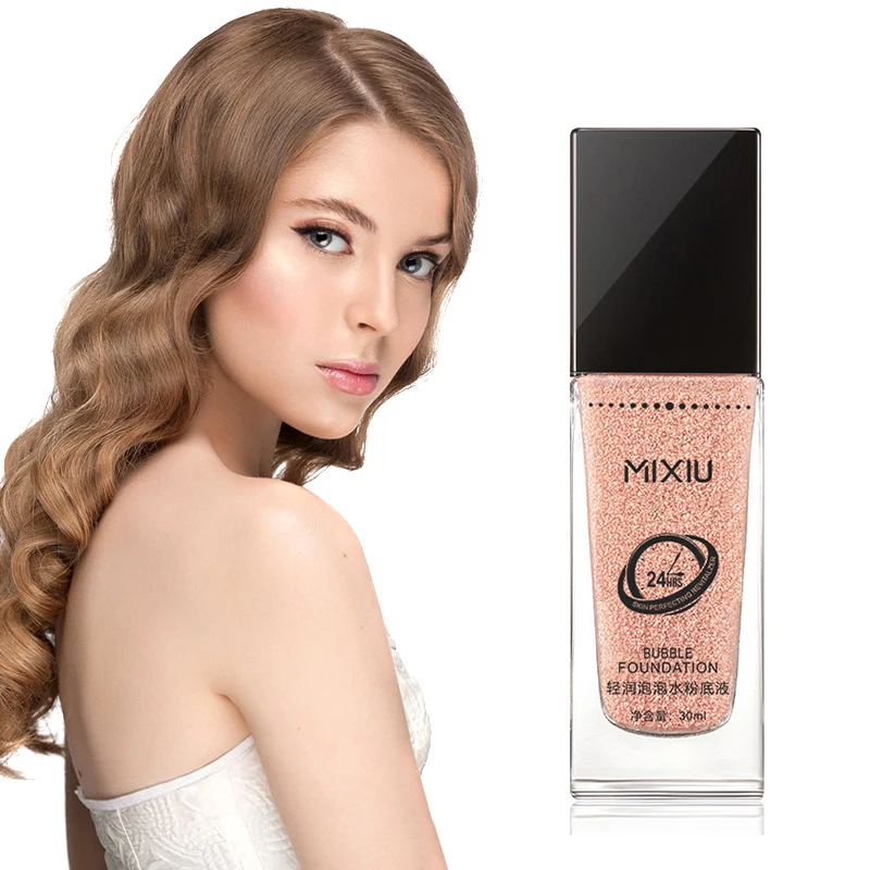 

30ml Liquid Foundation Breathable Concealer Moisturizing Brighten Skin BB Cream Makeup Waterproof 75% Essence Bubble T1130