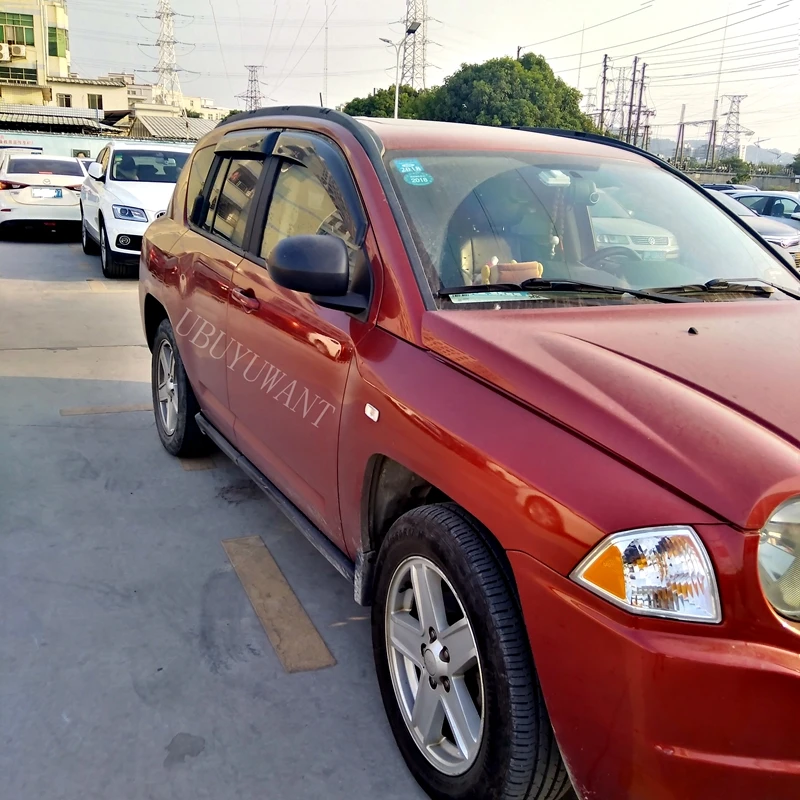 Для Jeep Compass 2007 2008 2009 2010 Пластик черное окно козырек Vent Оттенки Защита от солнца дождь дефлектор гвардии авто аксессуары 4 шт./компл