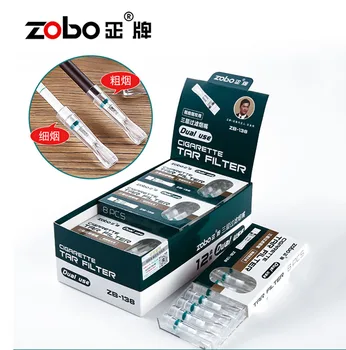 

original zobo Disposable 3 layers cigarettes filtration men and lady's thick and slim double use smokes portable 96pcs