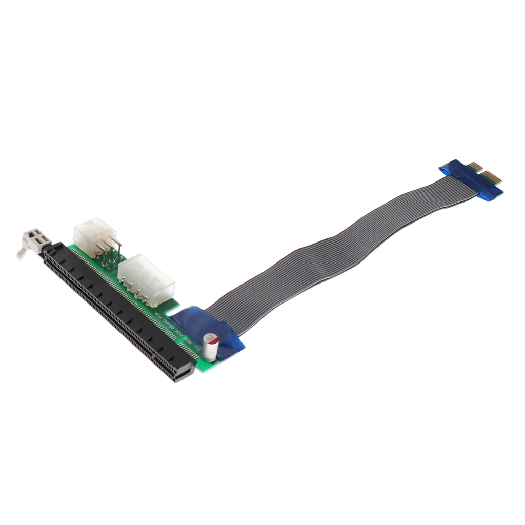 PCI-E 16x to 1x Powered Riser Adapter Card w/4PIN, Graphic Card 6PIN Interface Mining -20cm