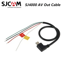 Câble Micro USB à sortie SJCAM pour caméra sport SJ CAM SJ4000/SJ5000/SJ5000X Elite/M10 câble Audio vidéo FPV(China)