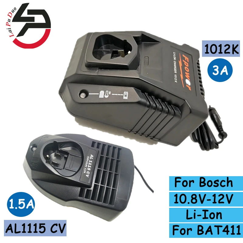 Cargador de batería de iones de litio para Bosch 10,8 V, 12V, AL1115CV, 1012K, para BAT411, BAT412, BAT413, cargador batería de Taladro de repuesto|Cargadores| - AliExpress