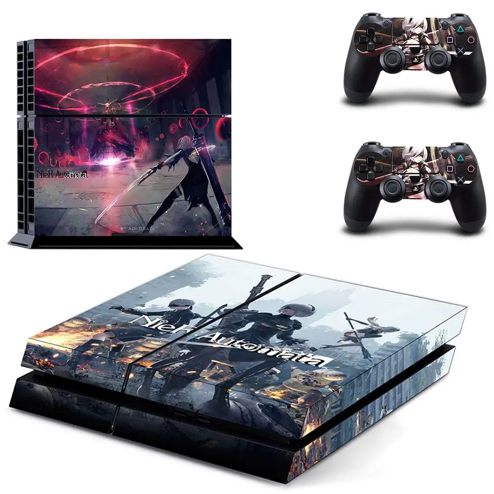 GYTM0663 NieR: Automata PS 4 sticker s PS4 Виниловая наклейка для кожи Play station 4 Adesivos Pegatinas для консоли playstation 4 и 2 контроллера - Цвет: GYTM0663