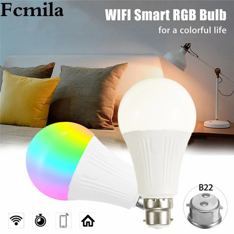 

Led Bulb Lamp Wifi Intelligent Alexa Voice Control Lighting Light Bulbs For Home Bulbs Smart Interior Bombilla Led E27 B22 E26