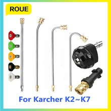

For Karcher K2k3k4k5k6k7 Car Pressure Washer Nozzle Metal Material 6 In 1 Changeover 1/4 Inch Quick Connect Cleaning Fittings