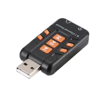 

Mini USB 2.0 3D Virtual External 8.1 Channel Audio Sound Card Adapter Audio Sound Card Adapter Portable Mini USB 2.0