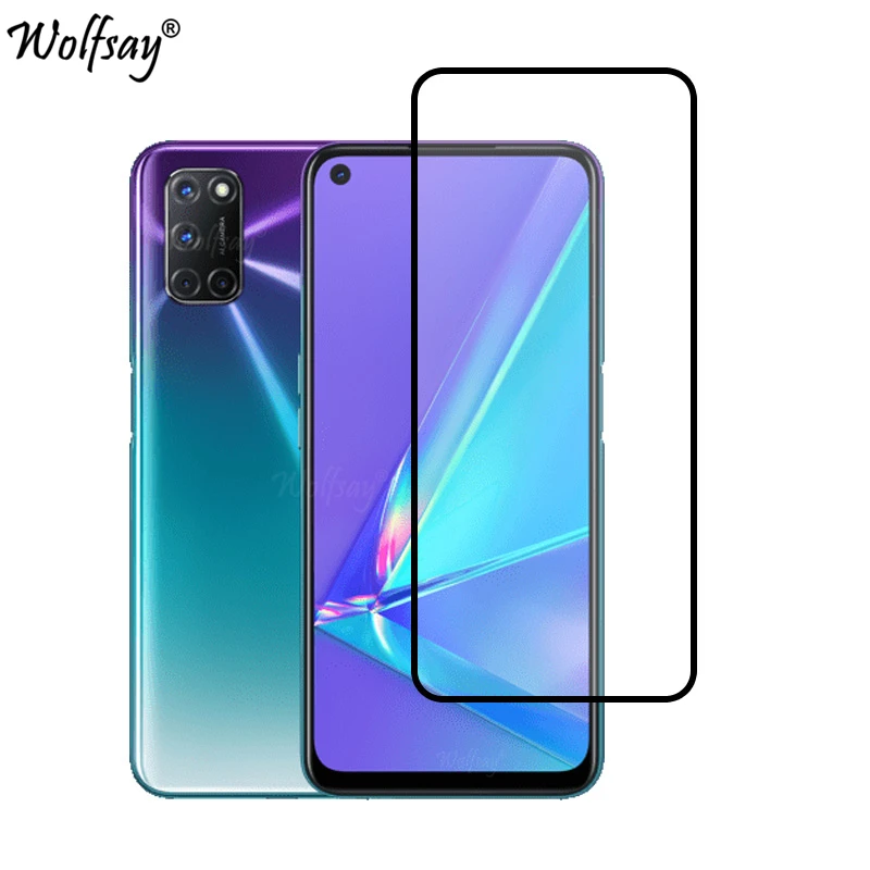 phone screen guard Full Cover Tempered Glass For Oppo A72 A52 A92 A54 A74 A94 A15 A53 Screen Protector For Oppo A72 Camera Glass For Oppo A72 Glass phone glass protector