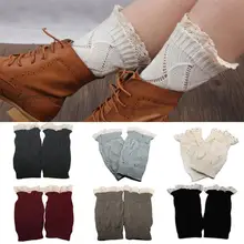 Женские зимние вязаные носки с кружевами и полыми манжетами; гетры; носки в подарок; высокое качество; модные носки для обуви; гетры