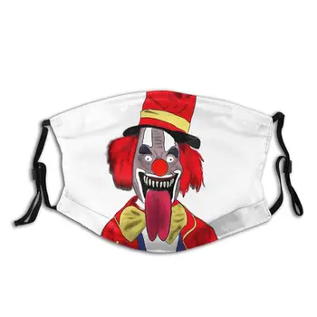 

Clown Terror Mouth Face Mask Scary Clown Facial Mask with Filters Nice Mask Adult Polyester