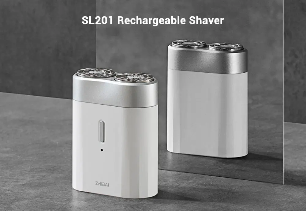 Xiaomi zhibay Mihome USB перезаряжаемая мини-Мужская электрическая бритва Водонепроницаемая электробритва с двойным кольцом