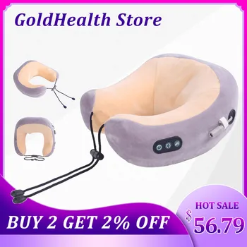 

HIDOMDOM Massa Massage U-Shaped Pillow Multi-Function Shoulder and Cervical Vertebra Electric Outdoor Portable Car Health Care