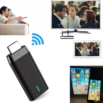 

1080P 2.4G 5G HD TV Stick HDMI Wireless Wifi Display Dongle Receiver Smart View Screen Mirroring for iPhone Android Phone to TV