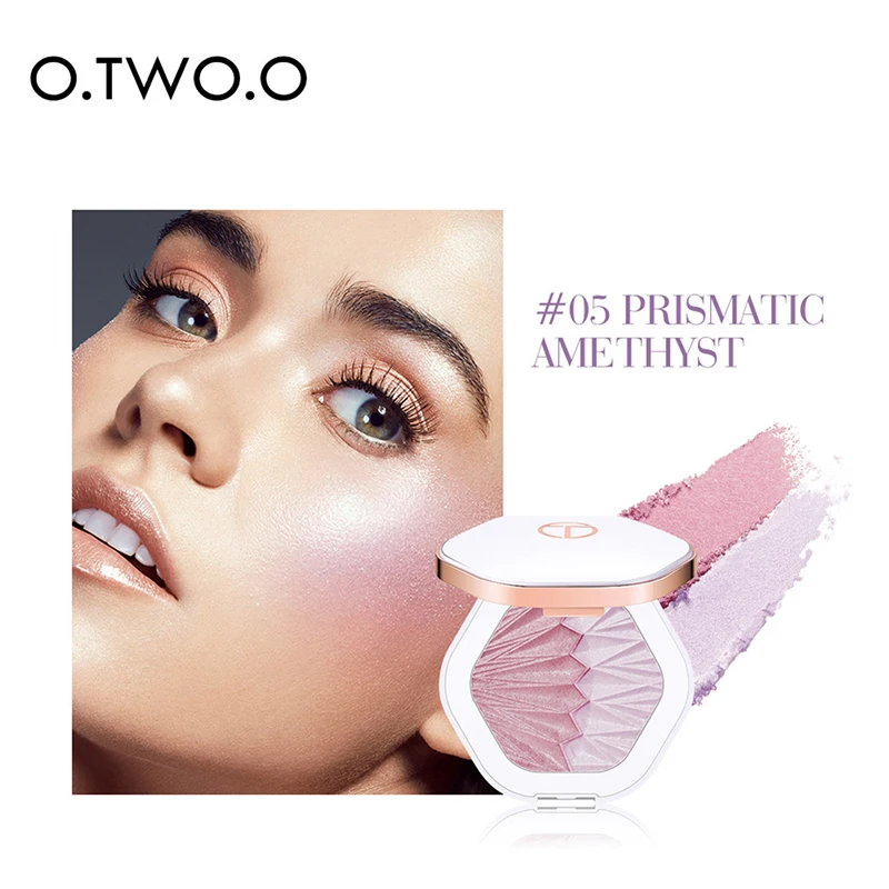 O. TWO. O, Румяна для лица, пудра, макияж, румяна для щек, палитра, контроль масла, тональный, для придания яркости, отбеливающий консилер, хайлайтер - Цвет: 05