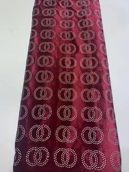 

2020 Latest African Lace Fabric High Quality stones Soft Stretch Velvet Lace Nigerian Lace Fabric For Wedding Sew