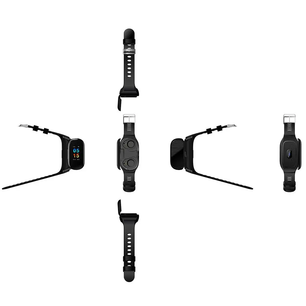 Умные часы M1 со встроенным Bluetooth 5,0, наушники для мужчин и женщин, мониторинг сердечного ритма, артериального давления, умный Браслет для IOS Android