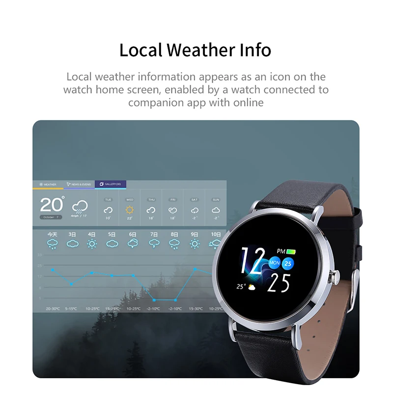 Cv08c Smart Waterproof Sport Health Watch Activity Fitness Tracker Heart Rate Monitor Smartwatch Clock For Android Ios - Smart Watches -