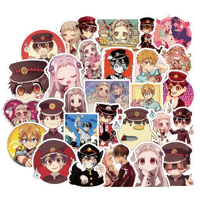 100pcs/pack Toilet-Bound Hanako-kun Japanese anime Stickers For Refrigerator Car Helmet DIY Gift box Bicycle Guitar Notebook Etc | Игрушки и