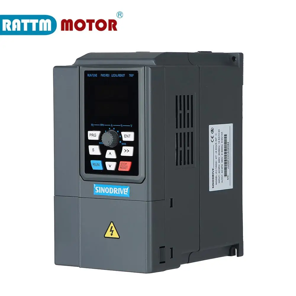 

Good quality ZC1000-4T-4kw 380V inverter VFD 3 phase Output Frequency Converter Adjustable Speed 600Hz 8.5A/13A Speed control