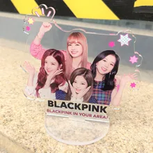 KPOP креативные черные розовые акриловые украшения картина на столе Blackpink kpop корейские принадлежности для любителей коллекции