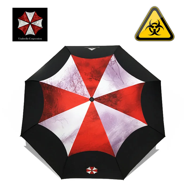 Как дождь креативный фильм Biohazard зонтик модный мужской складной автоматический