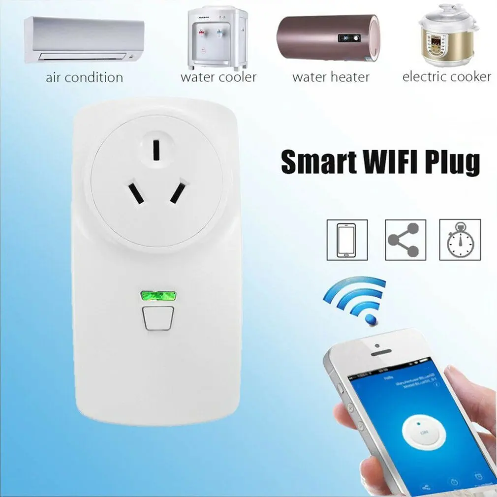 Smart Plug 10A/16A Wifi Wireless Smart Power Monitor EU AU UK US Plug Socket Outlet Switch For ECHO For ALEXA For GOOGLE Socket