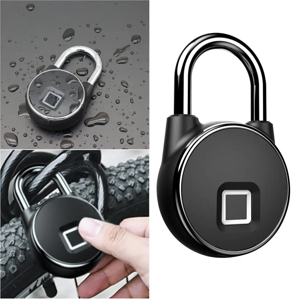 Safe Fingerprint Lock Smart Mini Door Lock Keyless Anti-Theft Luggage Case Lock