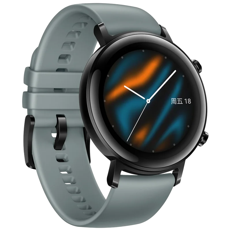 Huawei Watch GT 2 GT2, умные часы, Bluetooth 5,1, фитнес-трекер, срок службы батареи 14 дней, телефонный звонок, монитор сердечного ритма, Android, gps промо-код newyear1200 / newyear600 - Цвет: 42mm Green