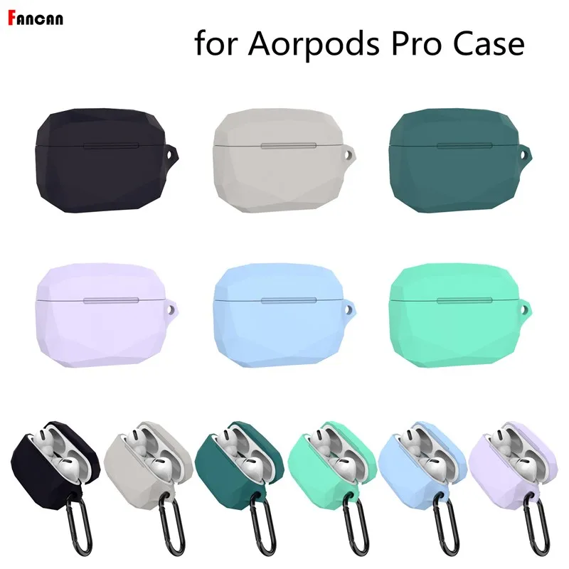

Polyhedron Silicone Case For Airpods Pro Case Wireless Bluetooth for apple airpods pro Case Earphone Case For AirPods 3 Fundas
