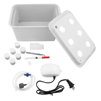 

New 6 Holes 220V/110V Plant Site Hydroponic System Indoor Garden Cabinet Box Grow Kit Bubble Garden Pots Planters Nursery Pots