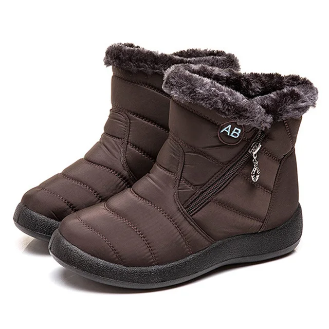 Botas de nieve impermeables para Mujer, botines cálidos de felpa, talla  grande 4 | eBay